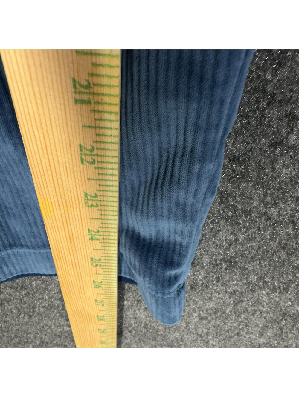 Joyspun Cropped Pants Women 2X Plus Blue High Rise Pull On Flat Front Straight - Picture 5 of 8